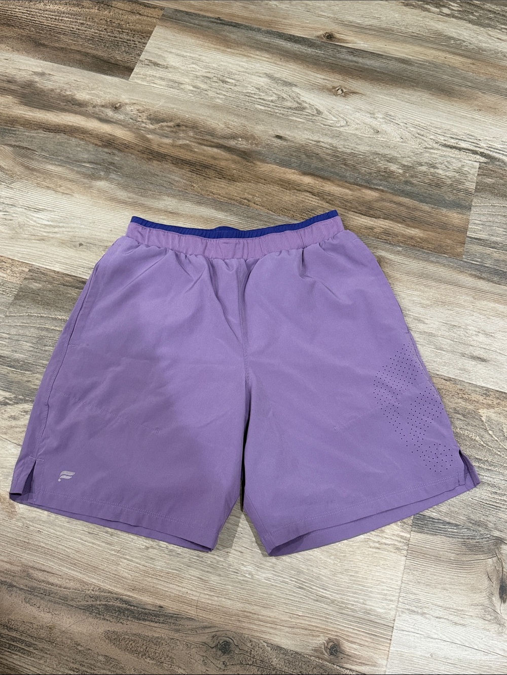 Fabletics Men's Purple Athletic Shorts - Lightweight Performance
